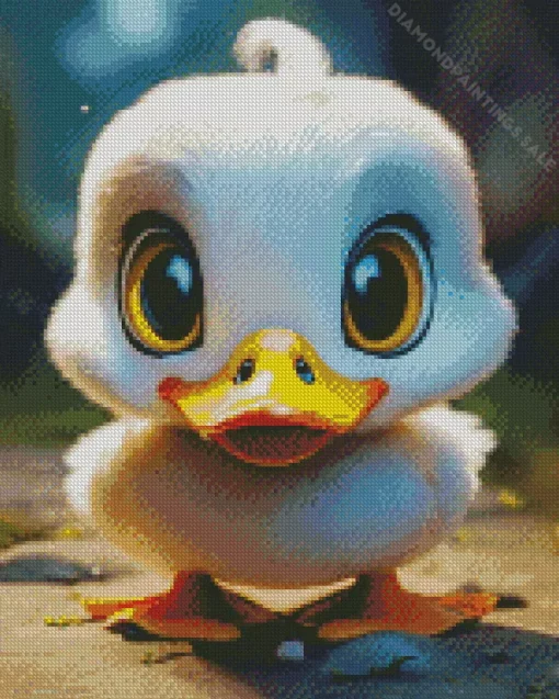 White Duck Baby Diamond Painting