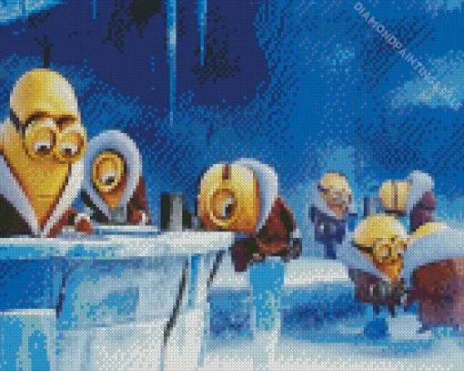 Winter Minions Diamond Painting