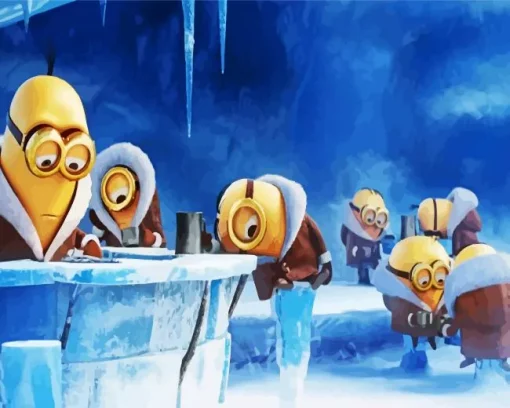 Winter Minions Diamond Painting