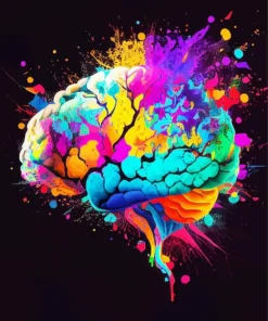 Abstract Colorful Brain Art Diamond Painting