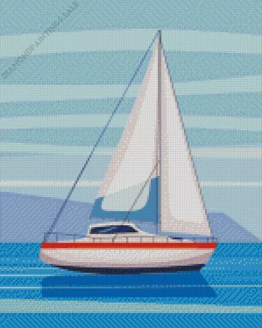 Animation Boat Diamond Painting