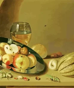 Apples Pears Peaches And Walnuts Bosschaert Diamond Painting