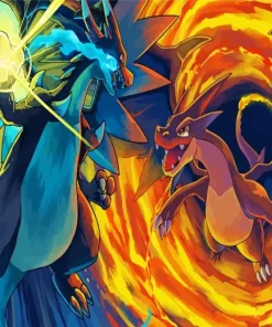 Both Mega Charizards Diamond Painting
