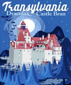Bran Castle Poster Diamond Painting