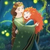 Brave Queen Elinor And Merida Diamond Painting