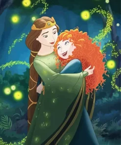 Brave Queen Elinor And Merida Diamond Painting