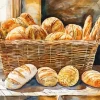 Bread Basket Art Diamond Painting