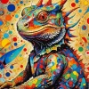 Colorful Bearded Dragon Diamond Painting