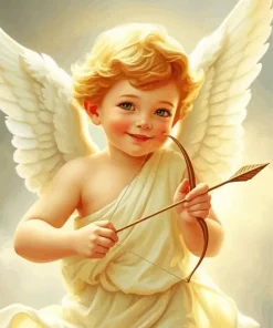 Cute Little Angel Boy Diamond Painting