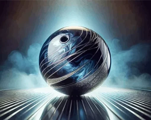 Dark Blue Bowling Ball Diamond Painting