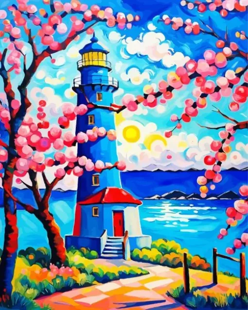 Fauvism Lighthouse Diamond Painting