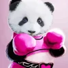 Female Boxer Panda Diamond Painting