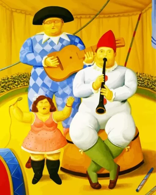 Fernando Botero Circus Musicans Diamond Painting