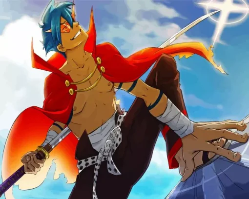 Gurren Lagann Kamina Diamond Painting