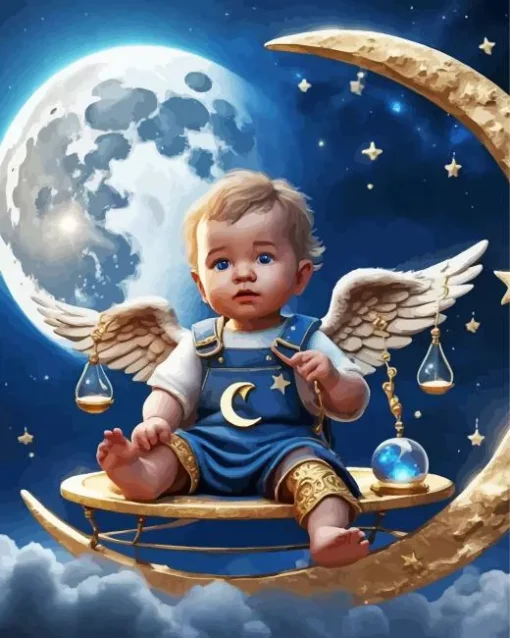 Little Angel Boy Diamond Painting