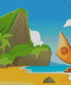 Moana Boat Diamond Painting
