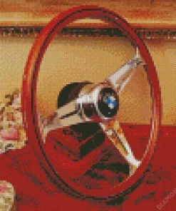 Retro BMW Steering Wheel Diamond Painting
