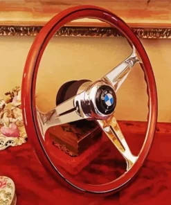 Retro BMW Steering Wheel Diamond Painting