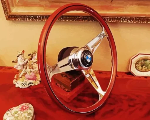 Retro BMW Steering Wheel Diamond Painting