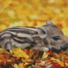 Sleepy Boar Baby Diamond Painting