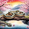 Snake On Branch Diamond Painting
