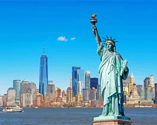Statue of Liberty Diamond Painting