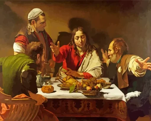 Supper at Emmaus by Caravaggio Diamond Painting