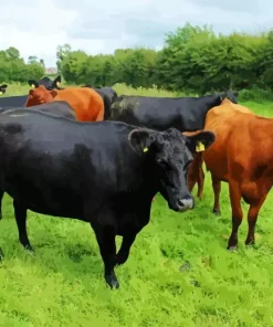The Aberdeen Angus Diamond Painting