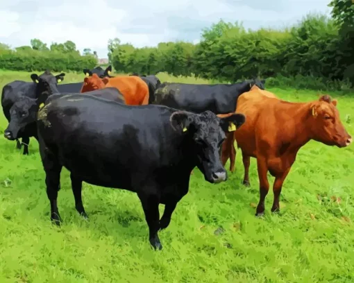 The Aberdeen Angus Diamond Painting