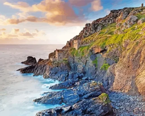 UK Botallack Tin Mine Diamond Painting