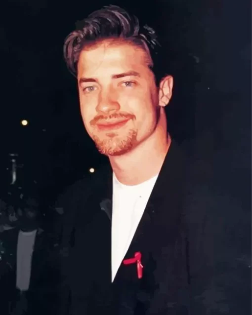 Young Brendan Fraser Diamond Painting