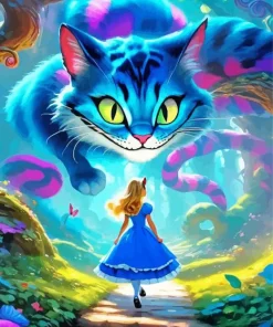 Aesthetic Cheshire Cat Diamond Painting