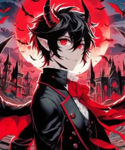 Anime Boy Vampire Diamond Painting