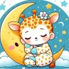 Baby Giraffe Nursery Diamond Painting