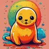 Baby Walrus Diamond Painting