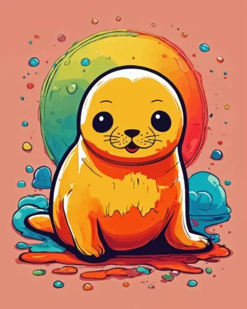 Baby Walrus Diamond Painting