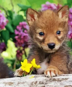 Baby Wolf Diamond Painting