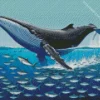 Big Blue Whale Diamond Painting