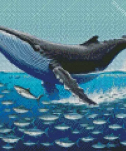 Big Blue Whale Diamond Painting