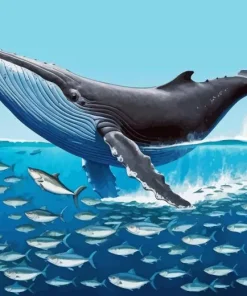 Big Blue Whale Diamond Painting