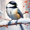 Bird On Branch Diamond Painting