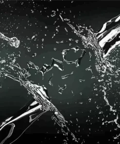 Black Water Diamond Painting