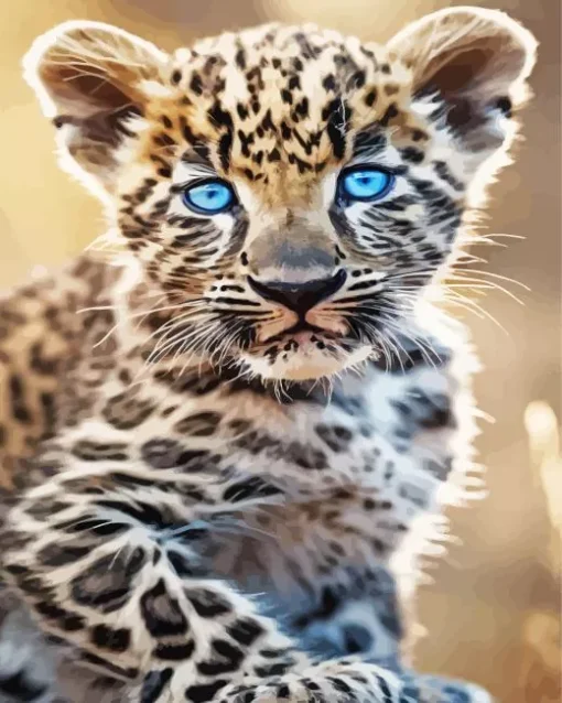 Blue Eyes Leopard Diamond Painting