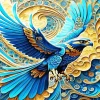Blue Falcon Diamond Painting