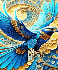 Blue Falcon Diamond Painting