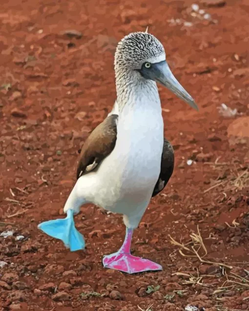 Blue Footed Booby Diamond Painting