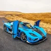 Blue Koenigsegg Agera Diamond Painting