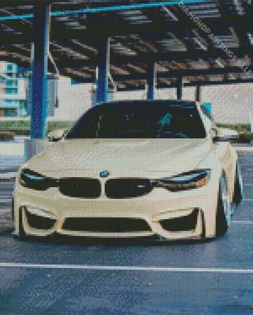 BMW Sand Color Diamond Painting