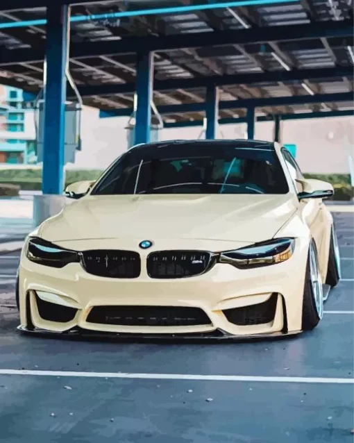 BMW Sand Color Diamond Painting
