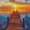 Boardwalk Sunset Diamond Painting